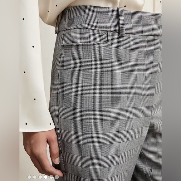 REISS- Brooklyn Gray Check Blazer+Pant Suit - Picture 8 of 9
